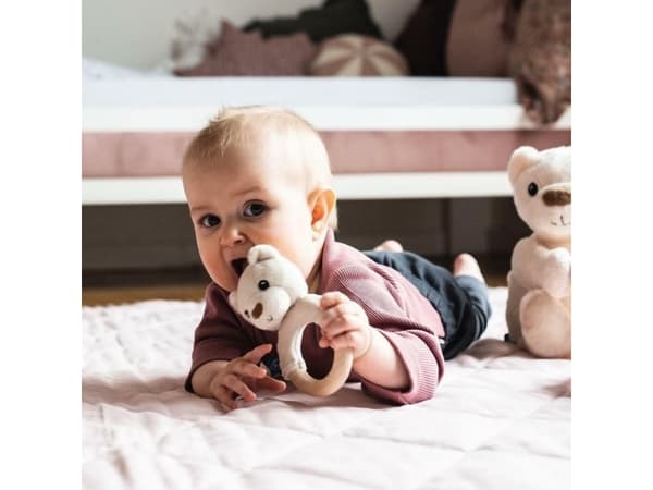 Whisbear Whisbear Eco teether drawenia Bjørn hvit