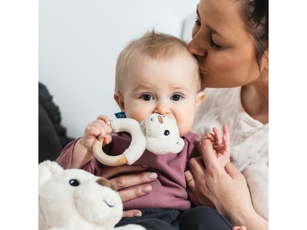 Whisbear Whisbear Eco teether drawenia Bjørn hvit