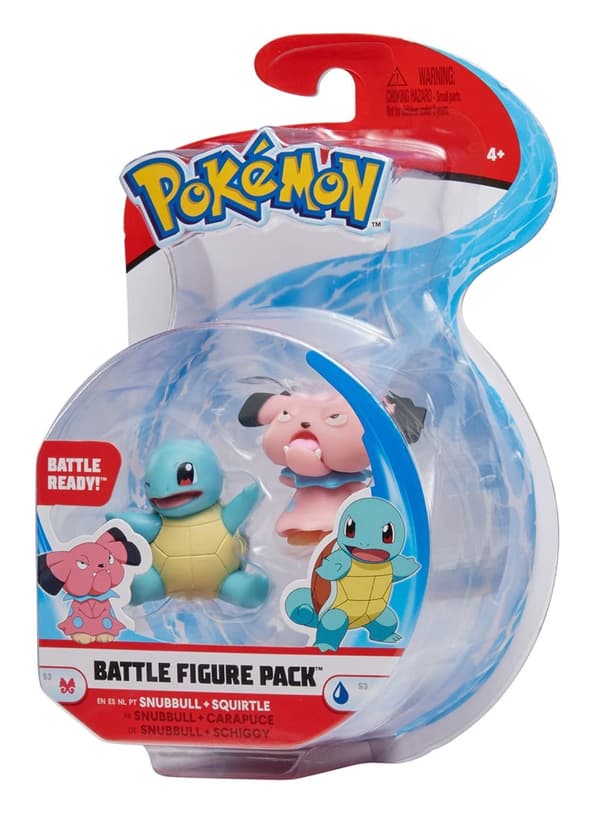 Pokemon Battle Figure Snubbull & Squirtle
