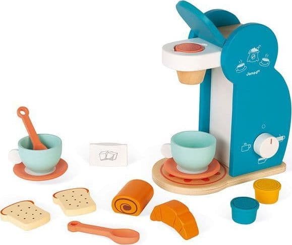 Janod Frokostbord av tre med kaffemaskin