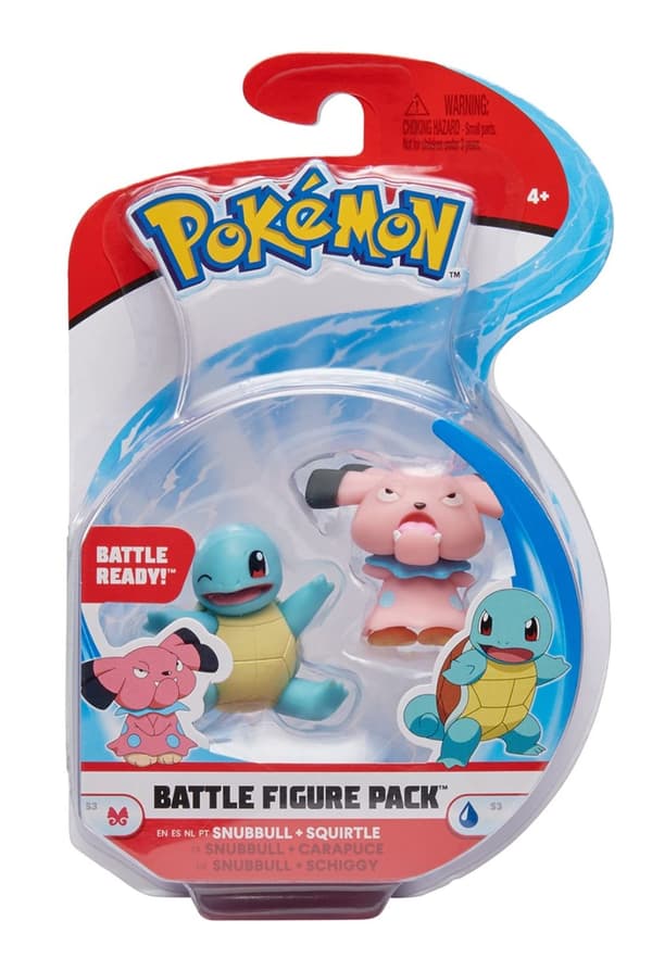 Pokemon Battle Figures Snubbull & Squirtle