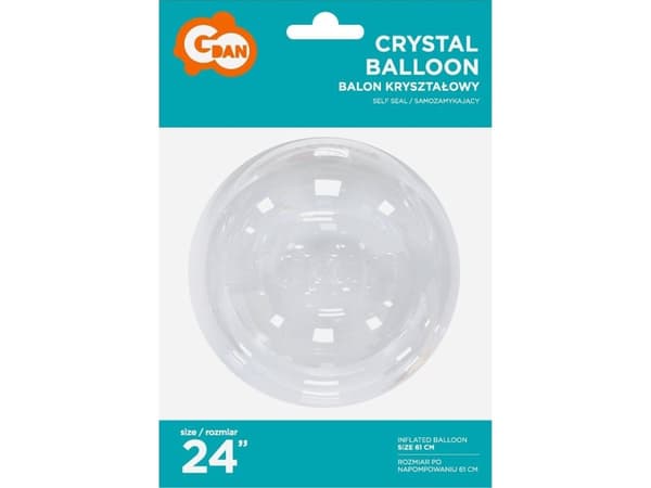 GoDan krystallballong, uten trykk, 24"