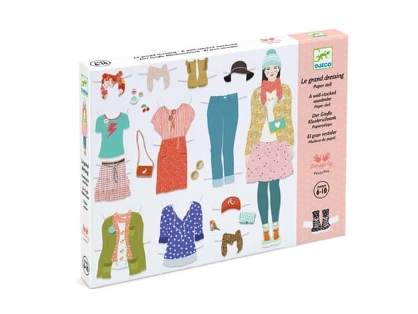 DJECO One big dressing room - 31,5 x 24 x 3 cm, 6 år, Tre