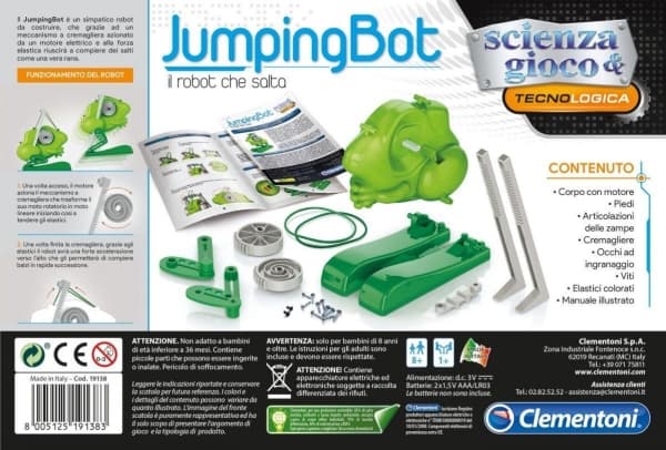 Clementoni -ZEST KREAT JUMPING BOT B/O CLM 50325 PUD