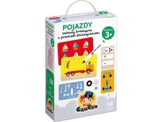 Czuczu Educational Kit Vehicles Kreativa spel med en märkpenna