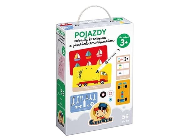 Czuczu Educational Kit Vehicles Kreativa spel med en märkpenna