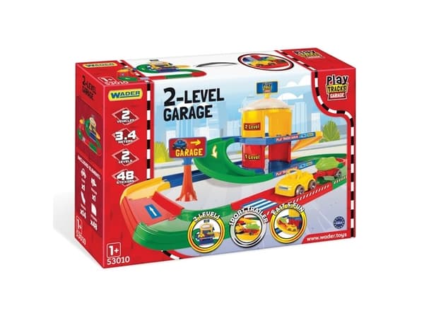 Wader Wader Play Tracks 2-etasjes garasje