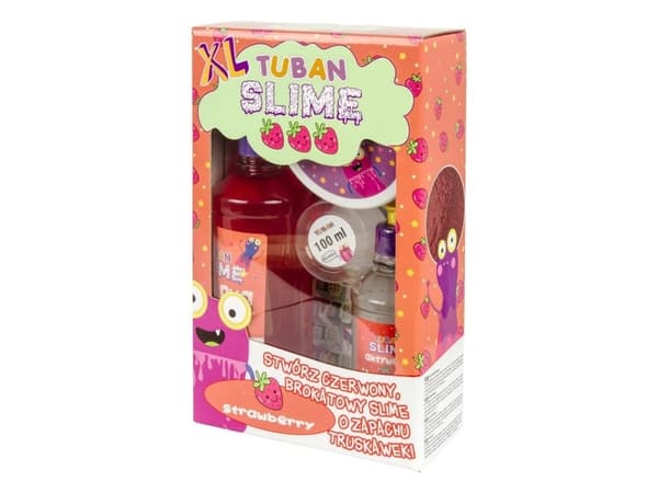 TUBAN Super Slime XL - Jordbær TUBAN