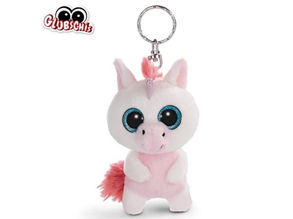 NICI GLUBSCHIS keyring Unicorn Milky-Fee, Avainrengas, Vaaleanpunainen, Valkoinen, Metalli, Plyysikangas, Polyesteri, Kuvio, 3 vuosi/vuosia, Poika/ty