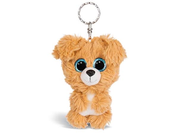 NICI GLUBSCHIS keyring Dog Lollidog, Avainrengas, Ruskea, Valkoinen, Metalli, Plyysikangas, Polyesteri, Kuvio, 3 vuosi/vuosia, Poika/tyttö