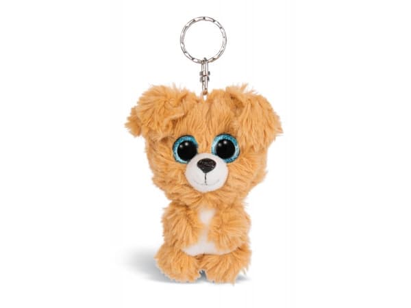 NICI GLUBSCHIS keyring Dog Lollidog, Avainrengas, Ruskea, Valkoinen, Metalli, Plyysikangas, Polyesteri, Kuvio, 3 vuosi/vuosia, Poika/tyttö
