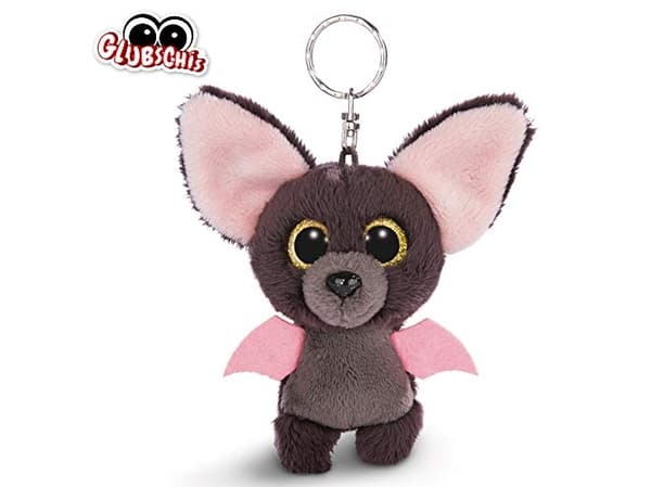 NICI Bat Baako, Nyckelring, Grå, Rosa, Metall, Plysch, Polyester, Figur, 3 År, 100 mm