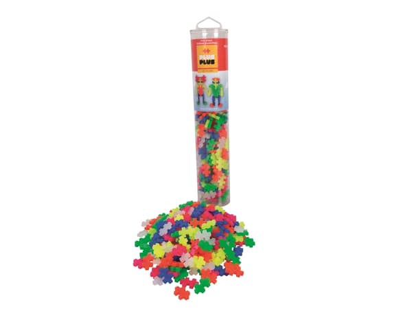 Plus-Plus Neon mix / 240 pcs / Tube