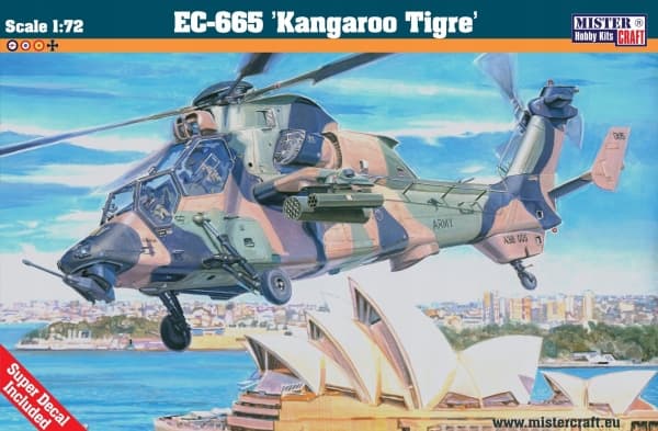 Olymp Flygplansmodell av EC-665 Kangaroo Tigre 1:72 D-61 helikopter som ska limmas ihop