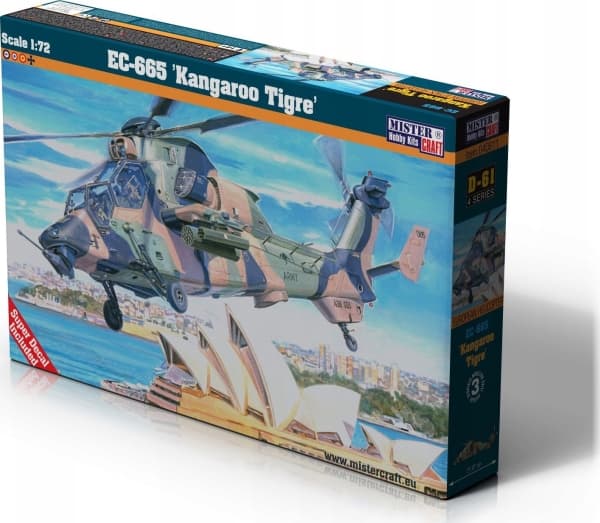 Olymp Flygplansmodell av EC-665 Kangaroo Tigre 1:72 D-61 helikopter som ska limmas ihop