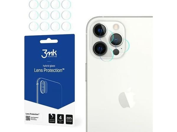 3MK 3MK Lens Protect iPhone 12 Pro Max Kameralinsebeskyttelse 4stk
