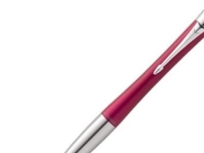 Parker URBAN, Klämma, Indragbar kulspetspenna med vridfunktion, Påfyllnadsbar, Blå, 1 styck, Medium