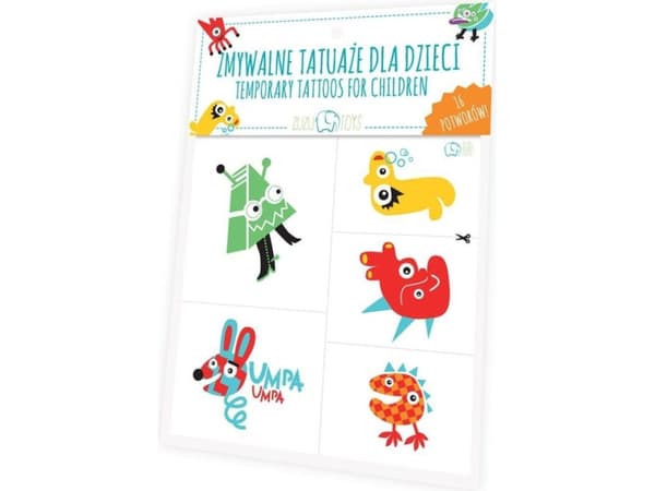 Zuzu Toys Pestävät tatuoinnit lapsille - Hirviöt - 145660