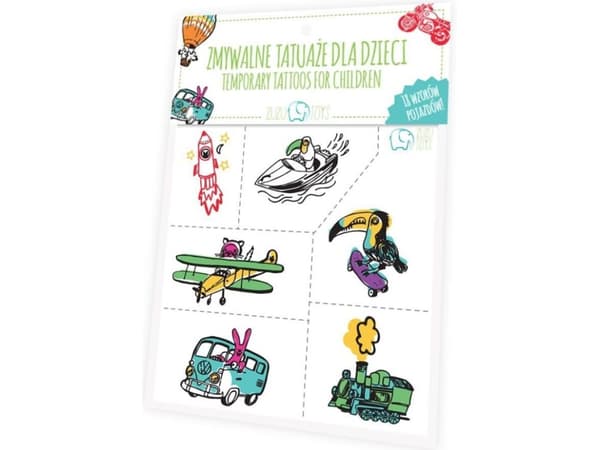 Zuzu Toys pestävät tatuoinnit lapsille - Ajoneuvot - 145659