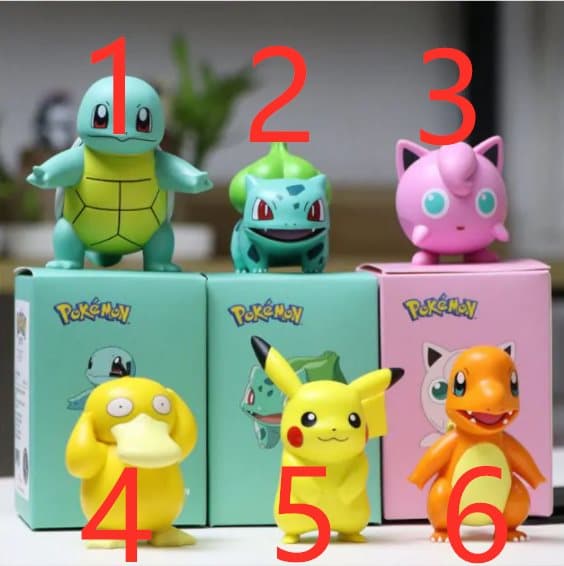 Original Pikachu Pokemon Figurer 8CM Ny Modell