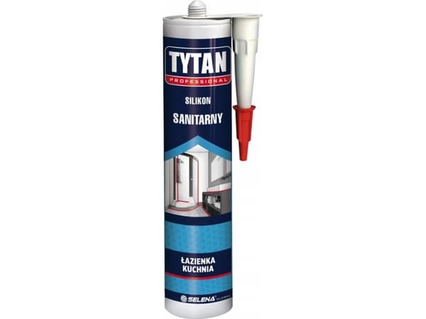 Tytan sanitær silikon hvit 280ml