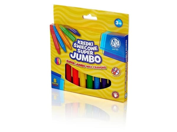 Astra Jumbo Kritor Kritor 8 färger