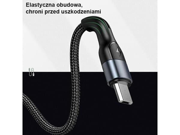 Kabel USB Usams USB-A - microUSB 1 m Czarny (112225)