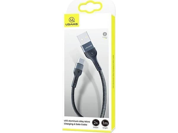 Kabel USB Usams USB-A - microUSB 1 m Czarny (112225)