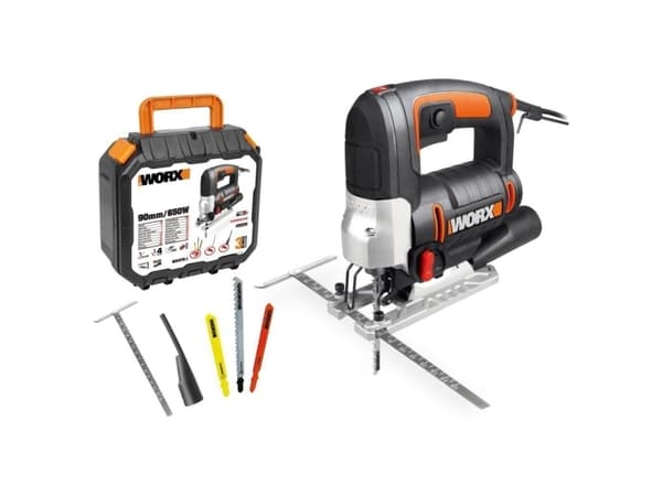 WORX WX478, Kaarikahva, Musta, Oranssi, 45°, 3100 spm, 9 cm, 1000 spm