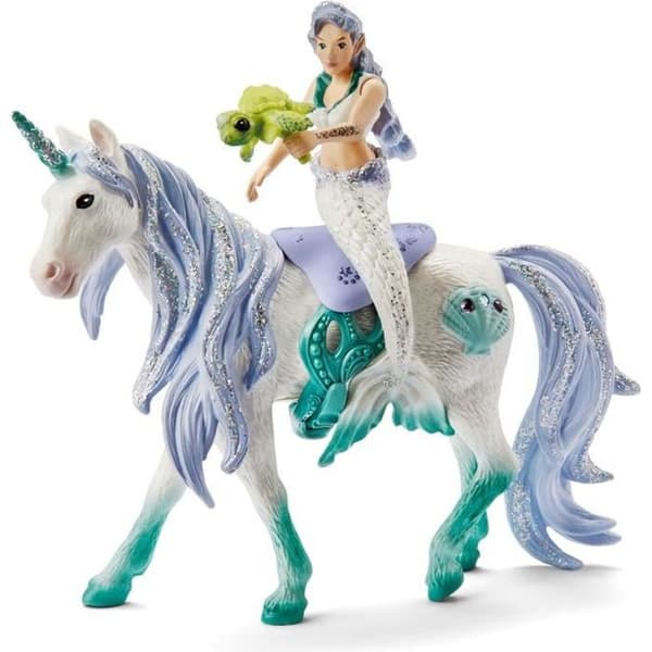 SCHLEICH - 42509 - Sjöjungfru på en enhörning