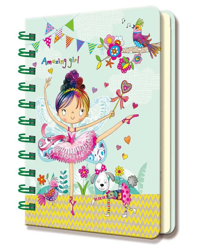 Leksaker Suntoys Notebook Anteckningsbok 15x11cm Balett flicka