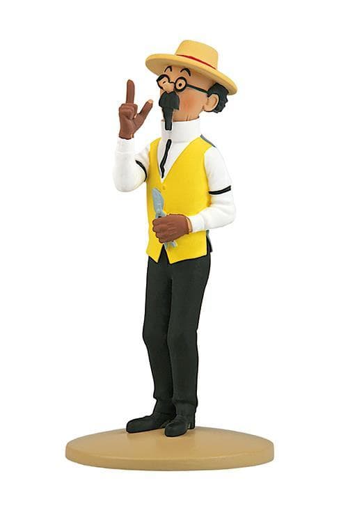 Tintin - Statyett - Professor Kalkyl som trädgårdsmästare
