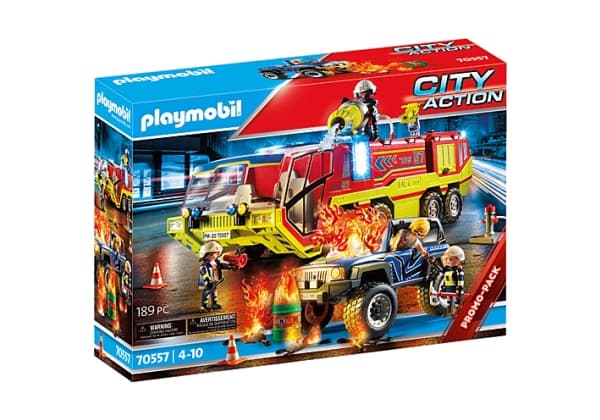 Playmobil Fire brigade operation with fire fighting vehicle - 70557