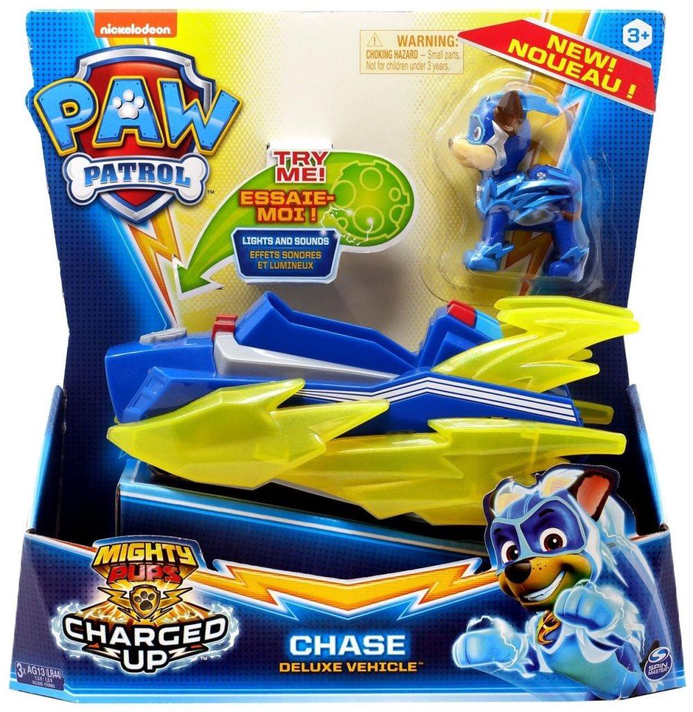 Paw Patrol Charged Up Chase Deluxe Fordon