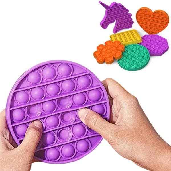 Pop it Fidget Sensory Leksak - Rund - Lila