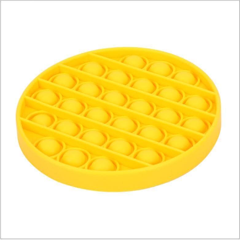 Pop it Fidget Sensory Leksak - Rund - Gul