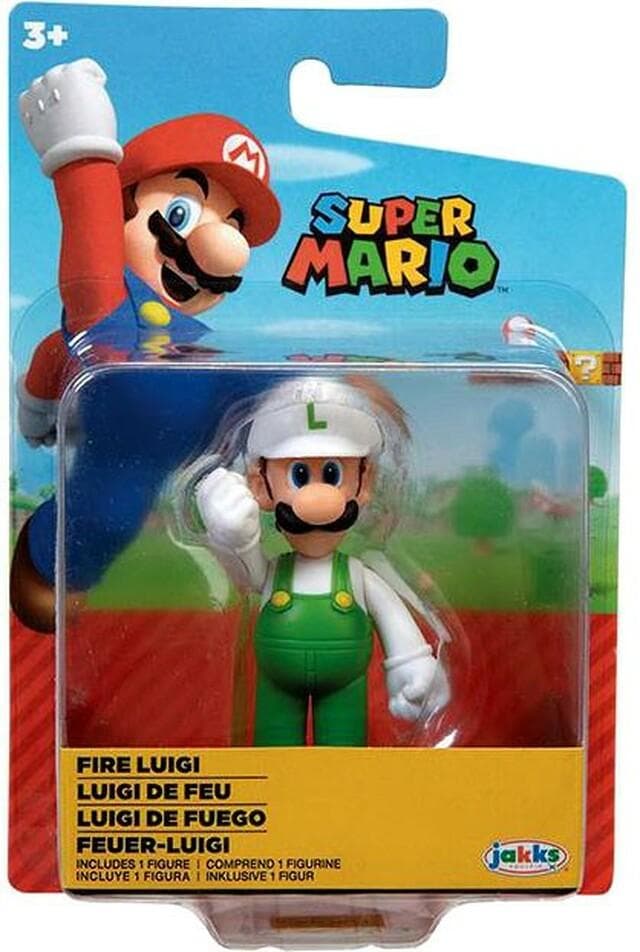 Super Mario Figur Fire Luigi 5cm 40551