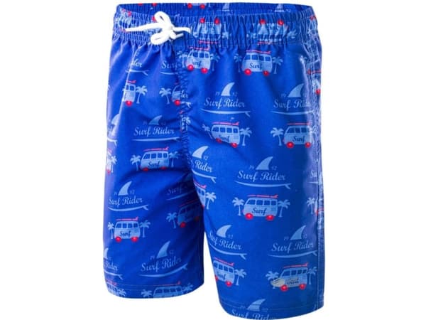 AquaWave Shorts dziecięce Surf Kids Surf Rider Print/Blendende blå blå-rød størrelse 134