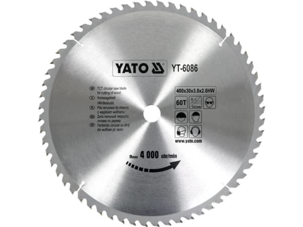 YATO SIRKELSAG WIDIA 400x30mm 60-TANN 6086