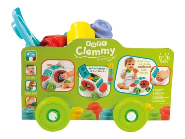 Clementoni Soft Clemmy - Touch, Discover and Guide Sensory Car