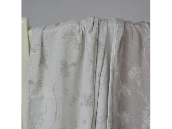 Texpol 90468-BAMBUS OG LIN JACQUARD BLIE 75X75CM TREKK