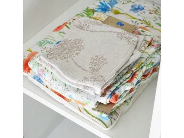 Texpol 90474-BAMBUS-LIN BLEIE 30X30 CM-WILD Dill Jacquard