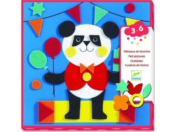 Djeco Creative Kit - Filtcollage - Mjuka varelser