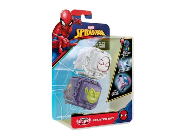 Marvel SpiderMan Battle Cube SpiderMan Vs Venom Battle Fidget Set