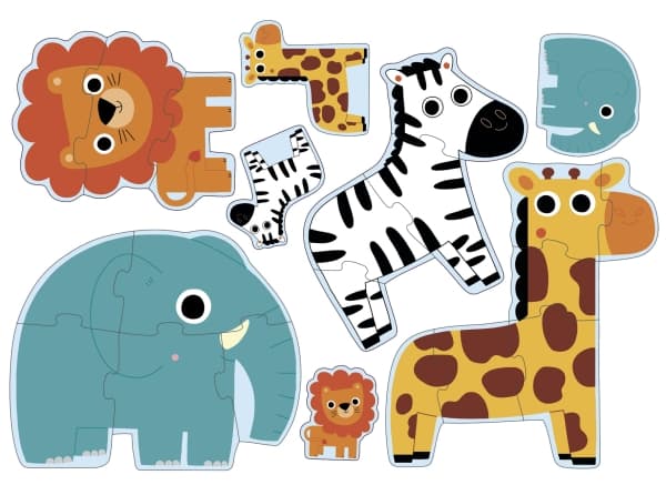 DJECO In the jungle 3/4/5/6 - 25,5 x 21.5 x 3.5 cm, Tre