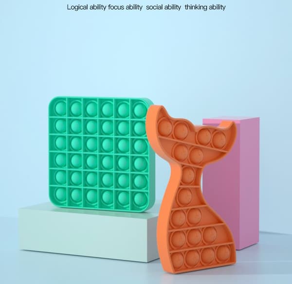 Popit Fidget Toys Pop It - CE Godkänd 8st modeller