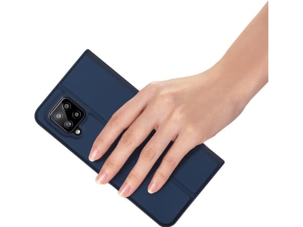 Dux Ducis Case SAMSUNG GALAXY A42 5G with a flip Dux Ducis leather Skin Leather navy blue
