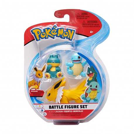 Pokemon Battle Figure Squirtle, Munchlax & Jolteon