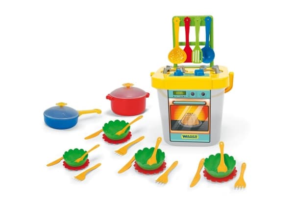 Wader Party World Kitchen su priedais 31 vnt. geltona (221265)