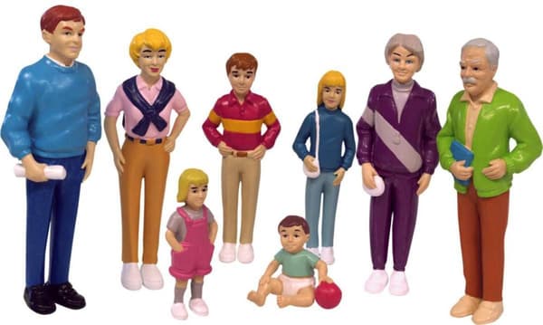 Familj Lekfigurer 1. 8/fp
